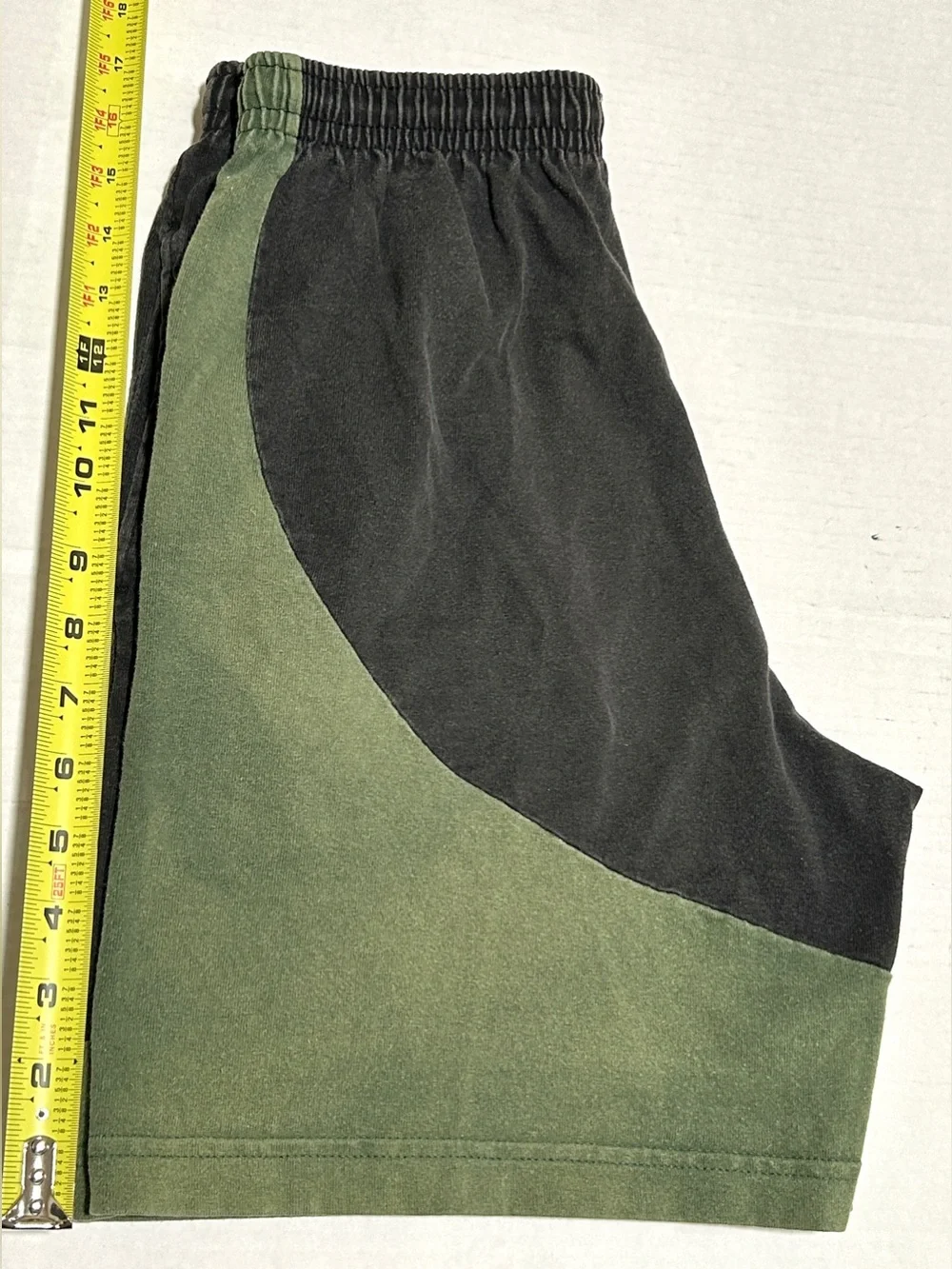 Black and Olive Green Men’s Athletic Shorts